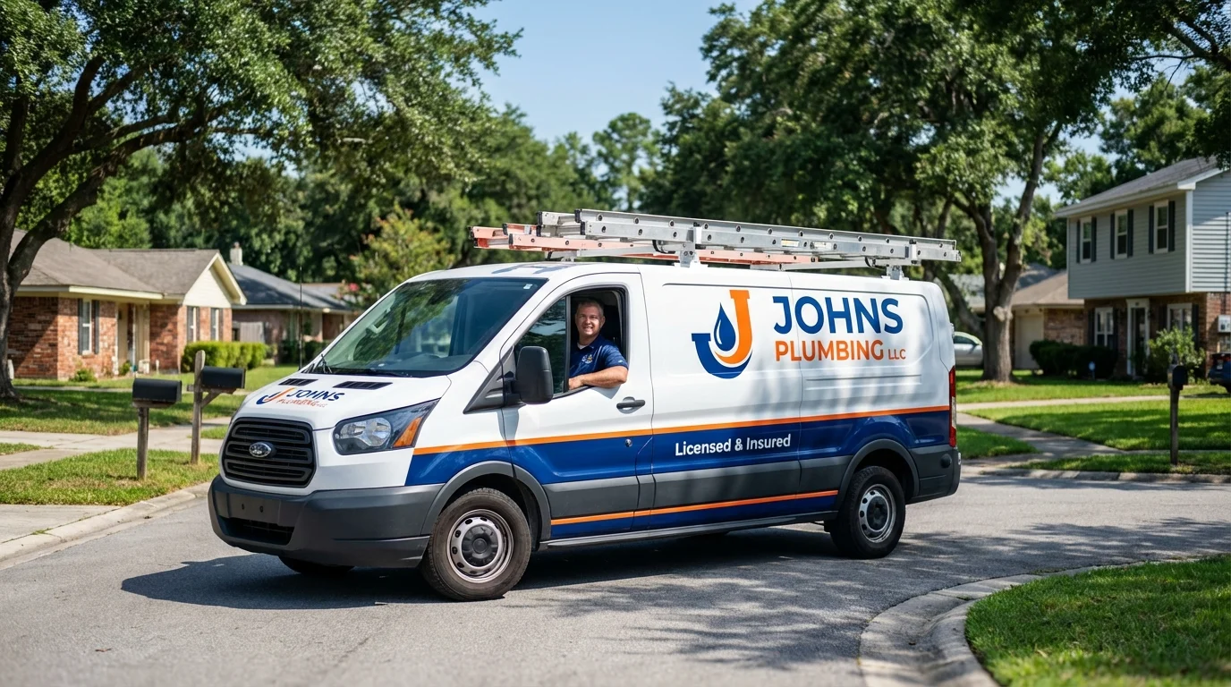 Johns Plumbing LLC service van in Asotin, WA